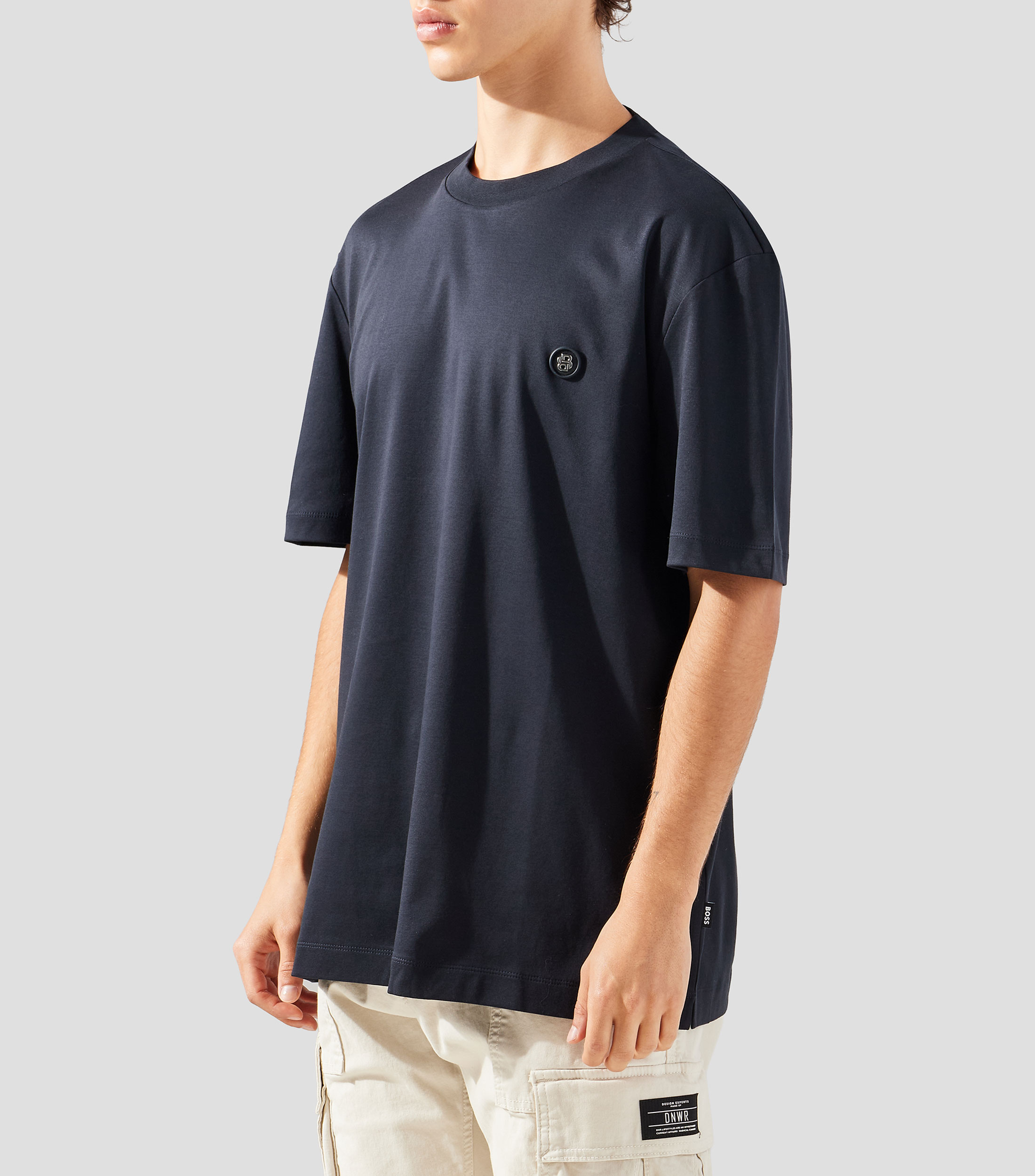 Playera cuello redondo manga corta lisa Hombre